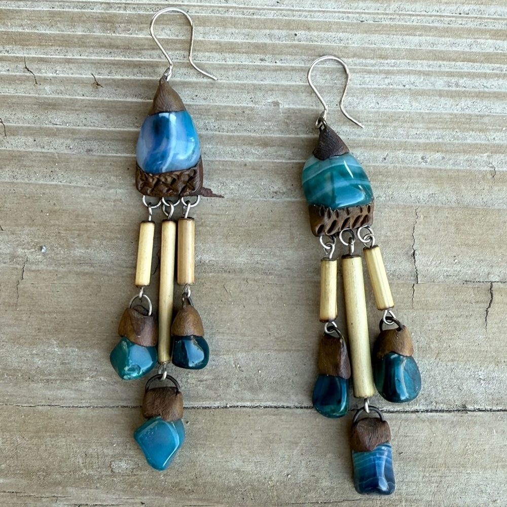 Bundle 3 for 50% off Unusual Artisan-Made Organic Form Earrings